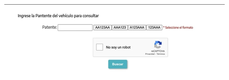 Paso 2 para consultar o cambiar el turno de la VTV en Tandil
